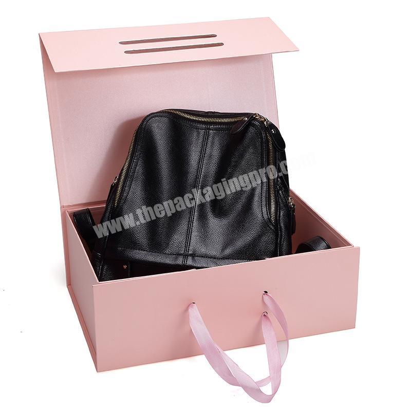 Collapsible Magnetic Closure Shoe Boxes Flat Folding Packaging Box