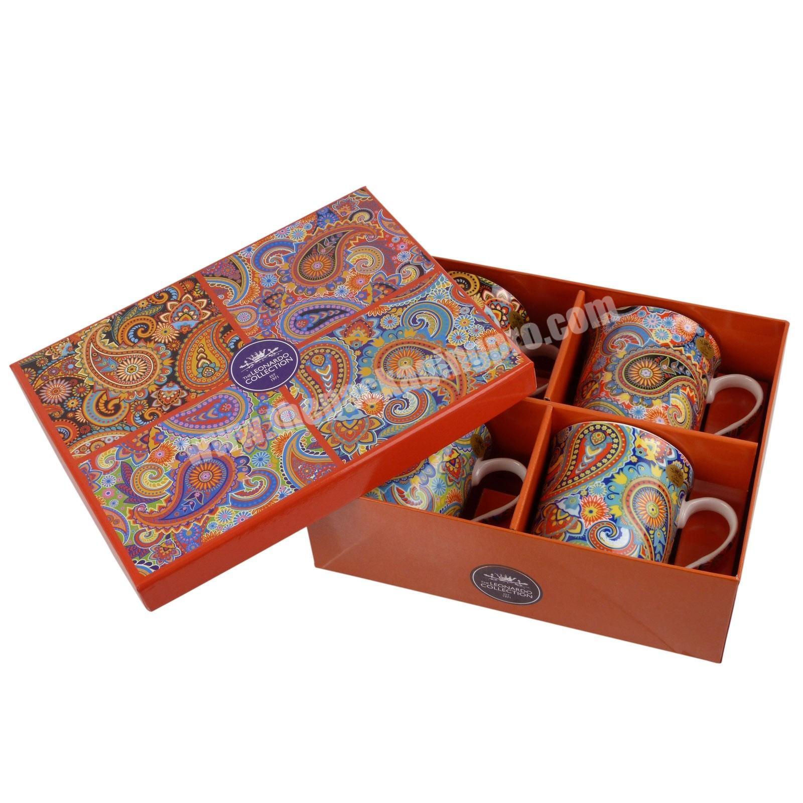color creamic coffee mug packaging box supplier