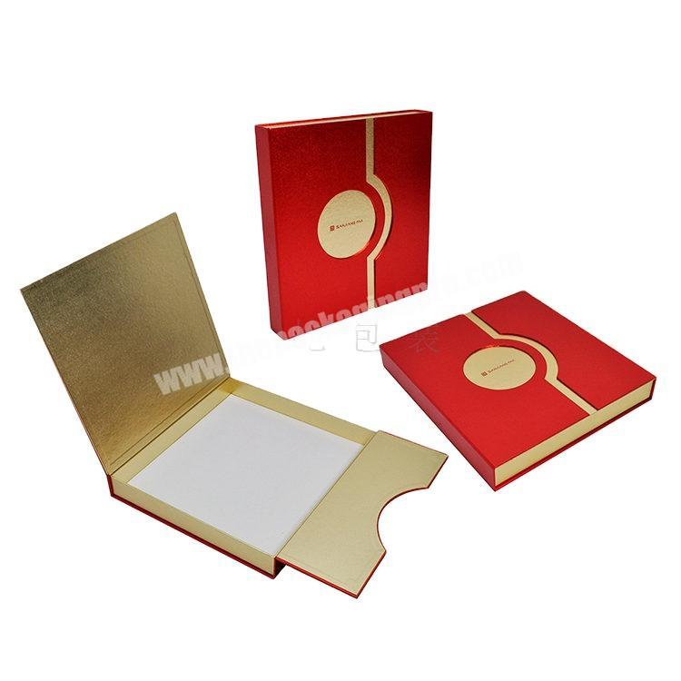 Color Packaging Box Custom Red puffed paper gift box Hardcover High-end Creative Gift Box Custom