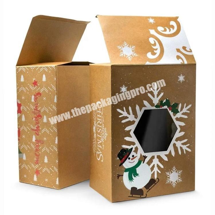 Color Print Craft Paper Origami Box Cookie Box with Window