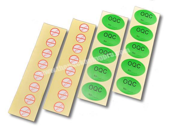 Color printing paper adhesive sticker label in sheet