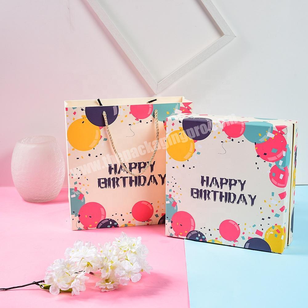 Colorful Cardboard Custom Printed Paper Packaging Gift bag For Dress