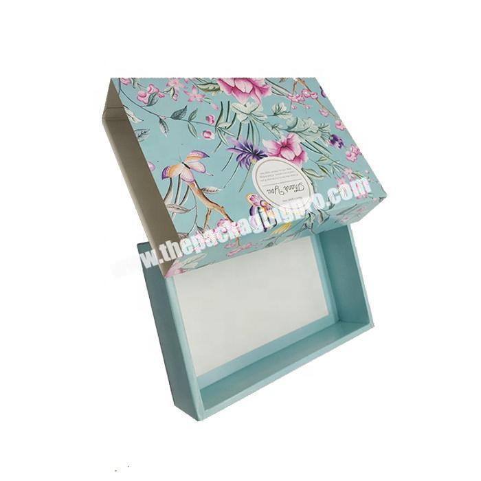 Colorful cardboard sliding paper gift packaging box with custom printing