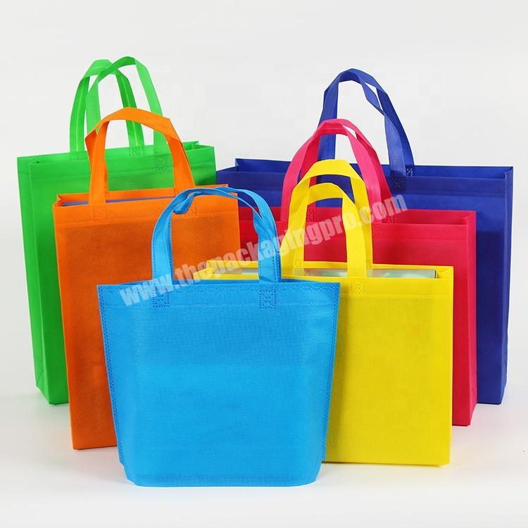 Colorful choose eco 80gsm non woven polypropylene tote bag fast delivery