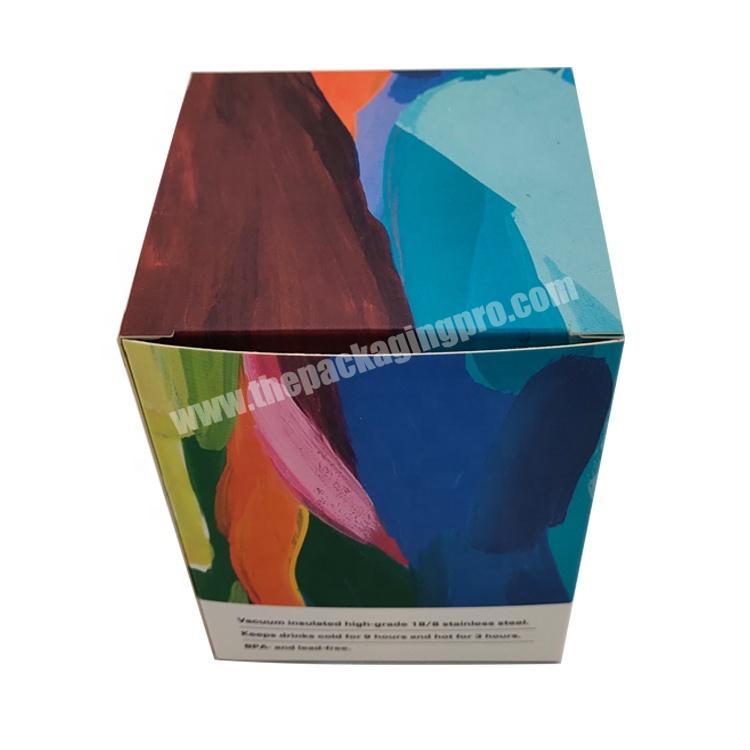 Colorful coated paper gift cup box for mug