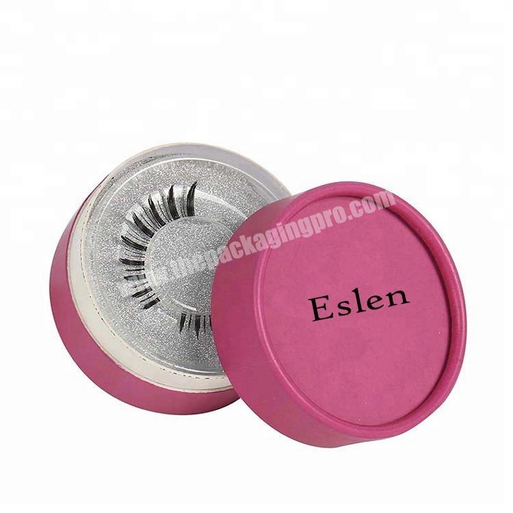 Colorful custom tube eyelash packaging box for cosmetic