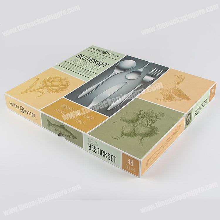 Colorful Delicate Packaging Spoon Fork Paper Box