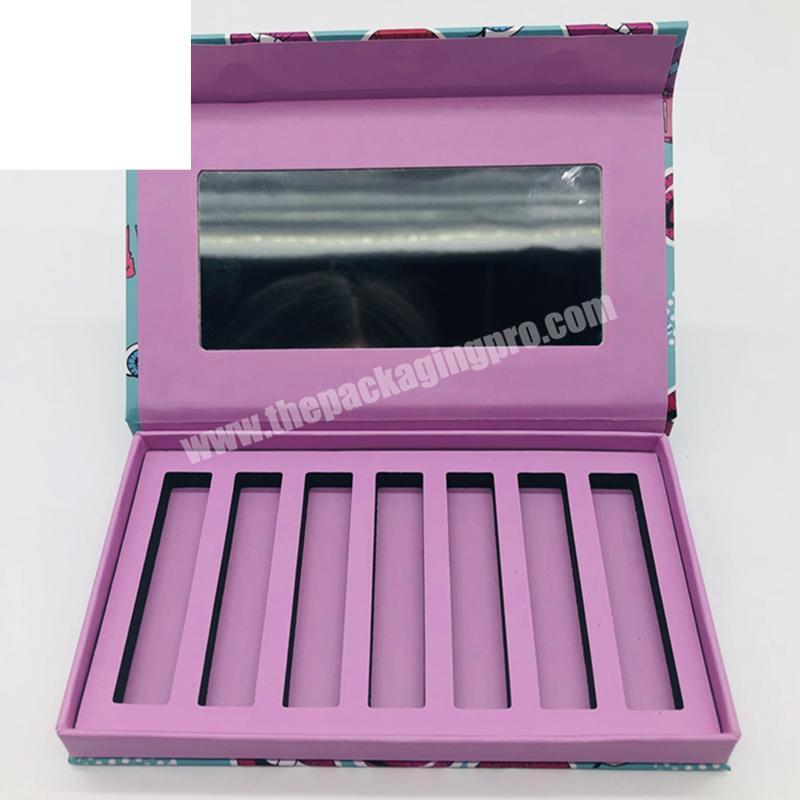 Colorful gift box cosmetic storage box for lipstick