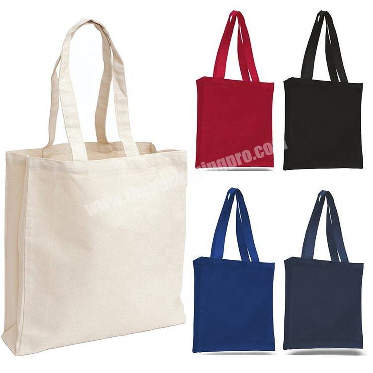 Colorful reudable grocery shopping canvas tote bags