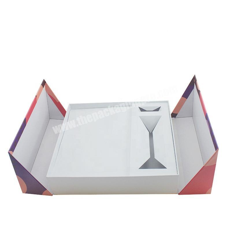 colorful square paper box for make up