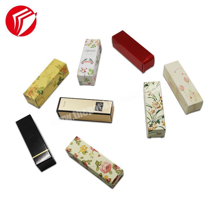 Colorful women cosmetic lipstick lipgloss paper gift packaging box