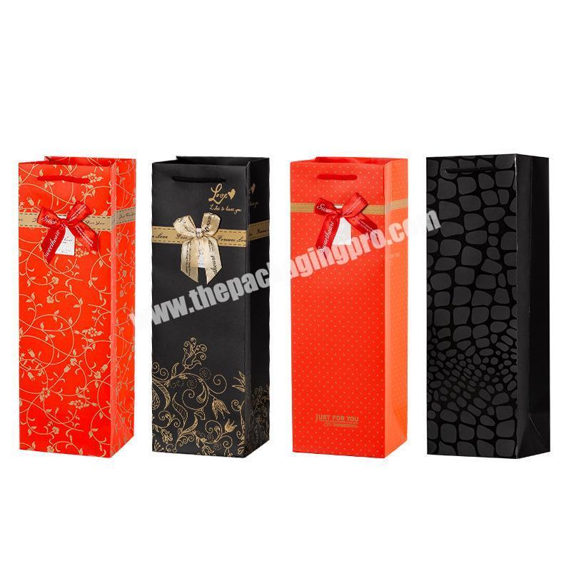 Comfortable new design paper packaging box for wine packaging and storage