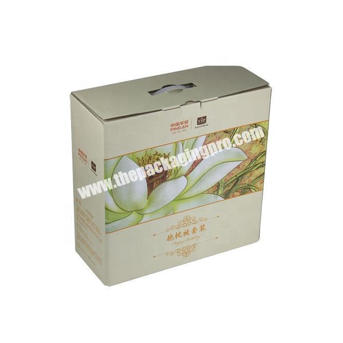 Common big corrugated paper quilt packaging box with custom design