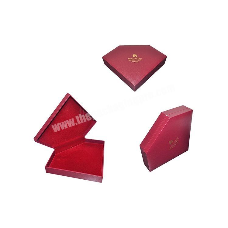 competitive Custom New Product Red PU leather jewelry Packaging gift jewelry packaging box