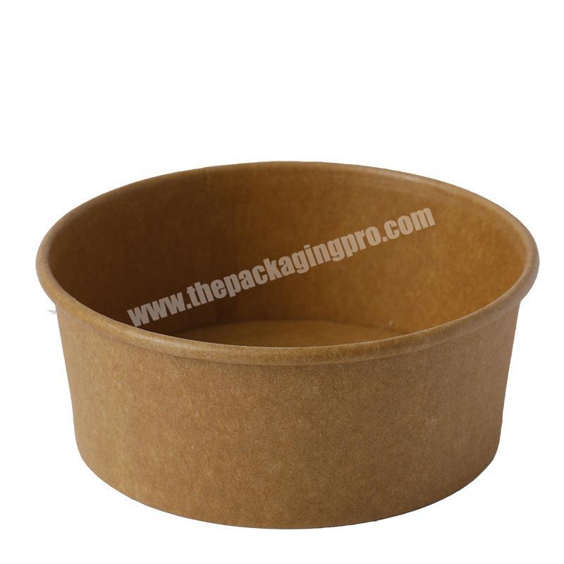 competitive price environmentally friendly kraft paper bowl kraft paper bowlscups kraft paper soup bowl with lid true factory