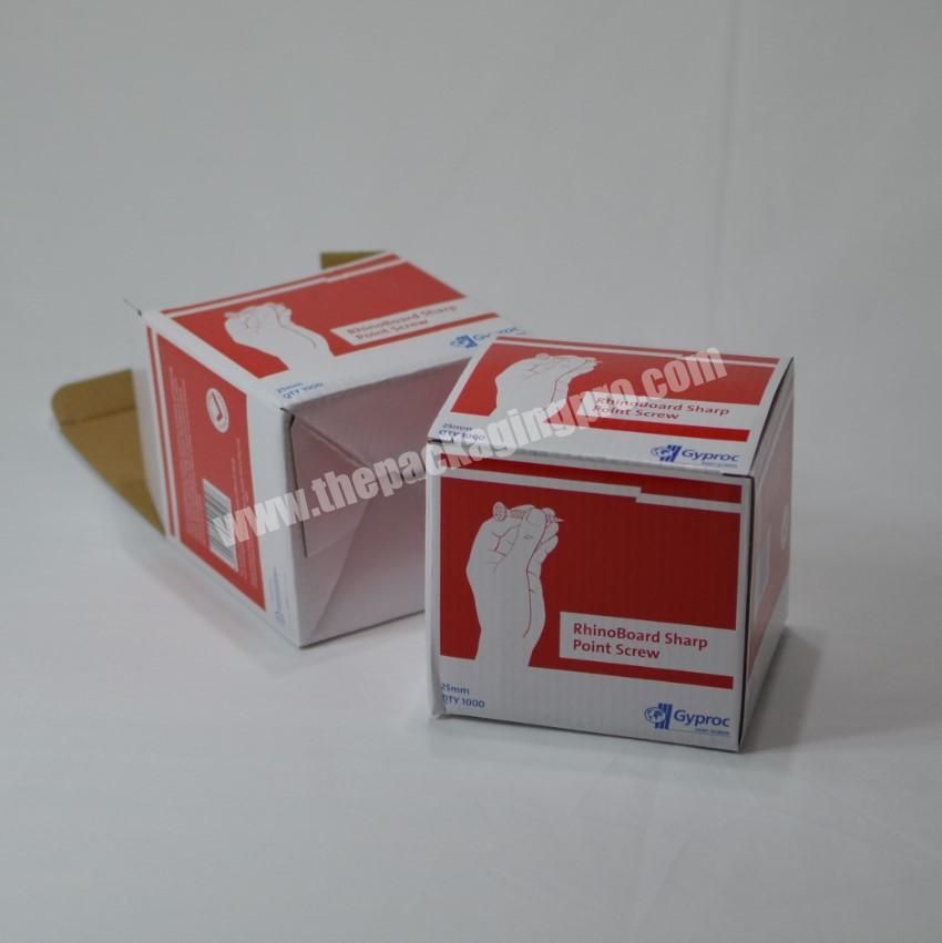 corrugated and collapsible screws packaging box shipping box