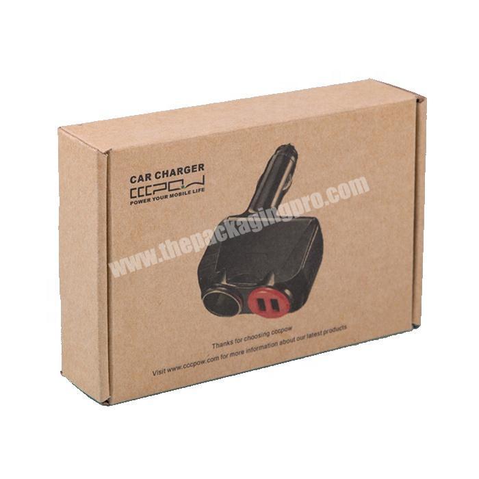 Corrugated board mailing paper packaging box with custom printed logo