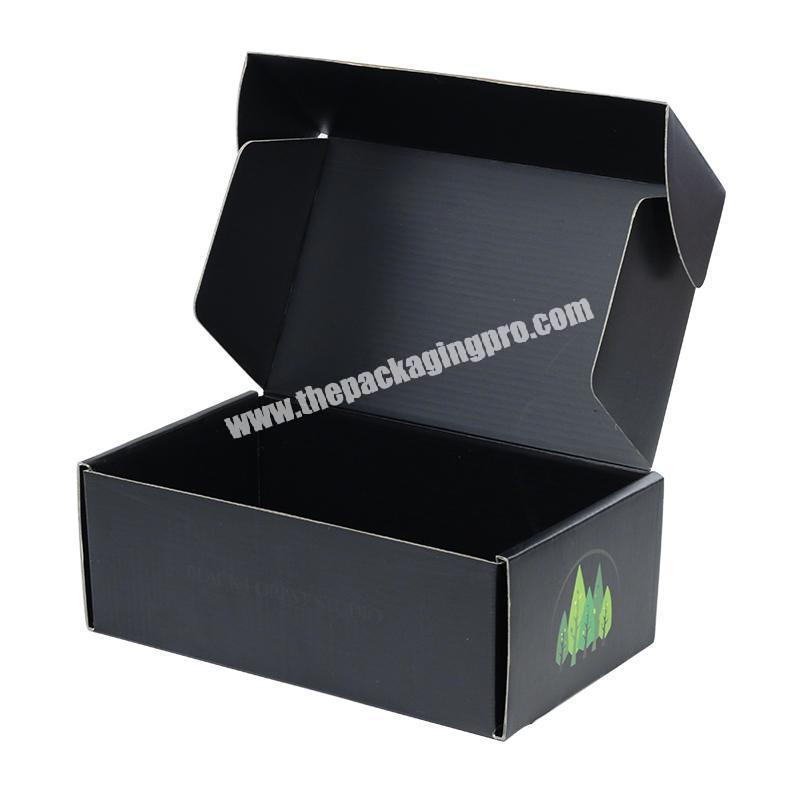 Corrugated cardboard box mailer box for on line selling cloths shoes with custom printing logo
