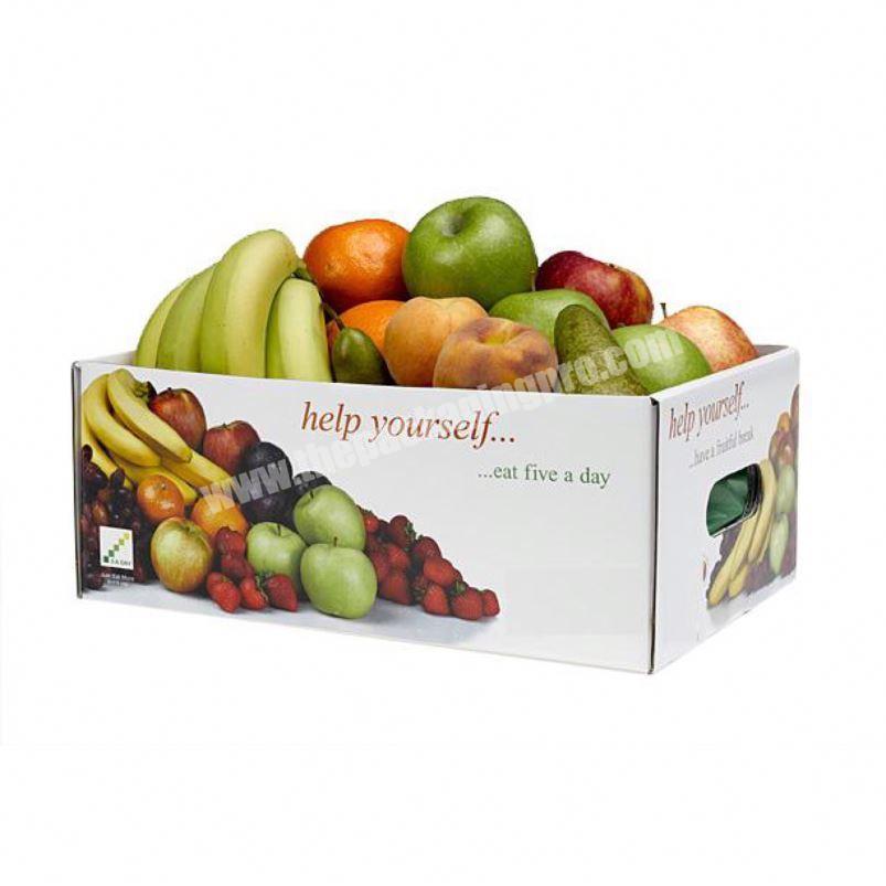 Corrugated Cardboard Dry Fruit Packaging Gift Box With Handle
