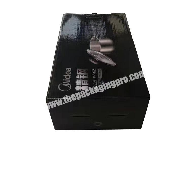 Corrugated cardboard kitchenware box milk pan packaging box and inset card