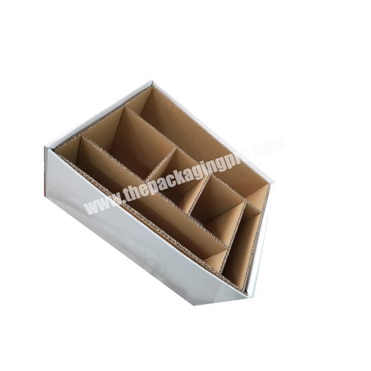 Corrugated carton boxes with custom divider box insert