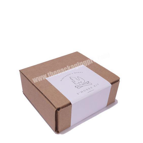 Corrugated Mailing Recycled Brown Kraft Paper Shoe Storage Brown Packing 4 Color Printing Carton Box