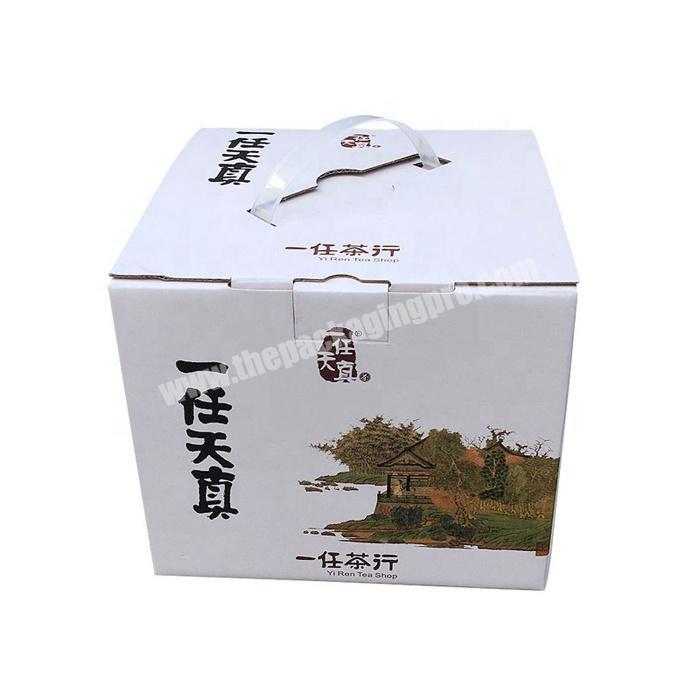 Corrugated packing box plastic handle for paper packaging carton box
