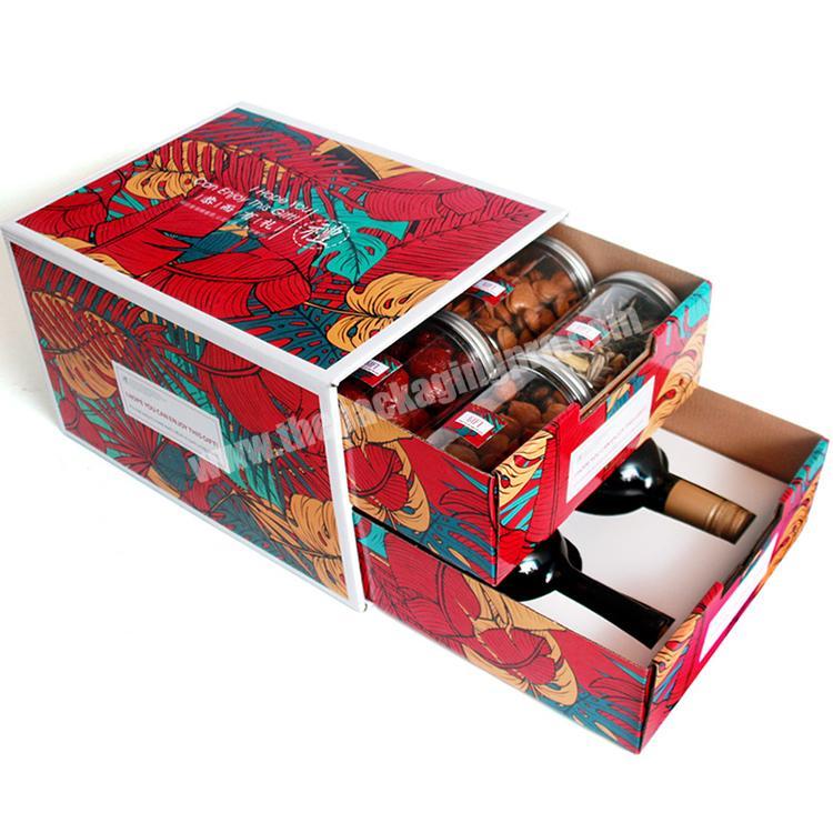 corrugated wine shipping boxes fruit package creative box packaging drawer carton box double layer
