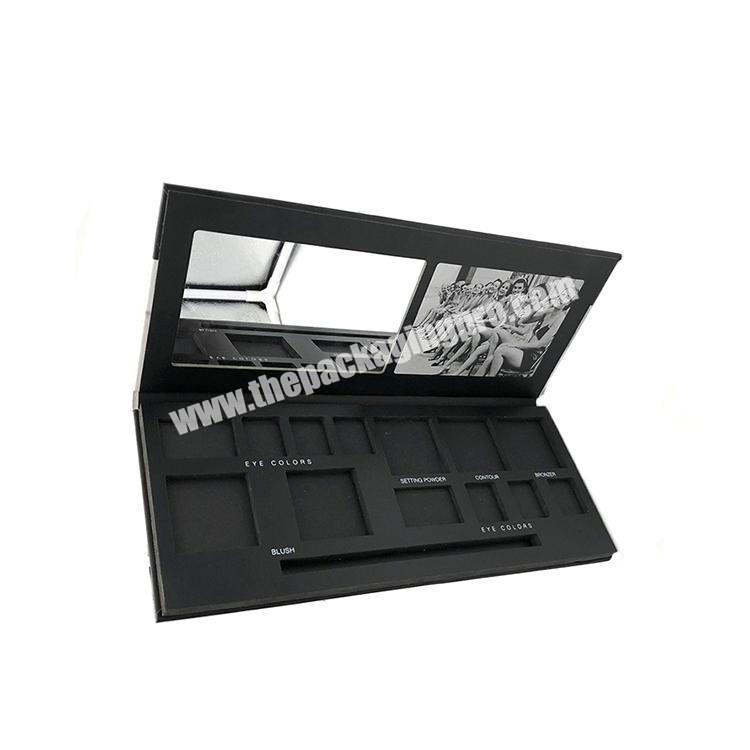 Cosmetic Black Color Cardboard Makeup Kits Eyelash Packaging Box for Sale