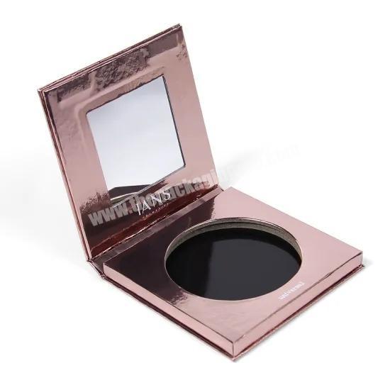 Cosmetic Empty Custom Eyeshadow Palette Packaging Make Your Own Brand Empty Eyeshadow Palette With Mirror