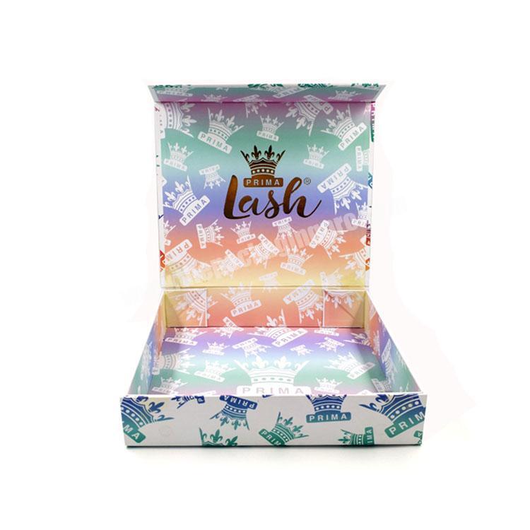 Cosmetic Eyelash curler folding Paper packing Box with logo custom