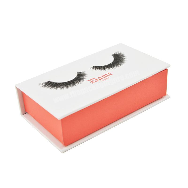 Cosmetic False Eyelash Packing White Paper Lash Box for Wholesale