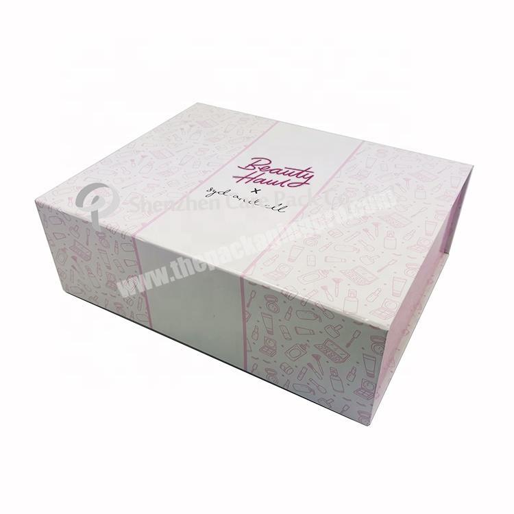 Cosmetic Magetic boxes Beauty Cardboard Packaging Gift Foldable Box for Skin Care Products