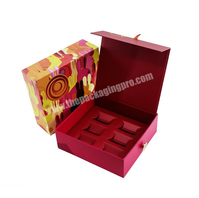 Cosmetic Magnetic Paper Box  Customized Spot Uv Makeup Packaging Box