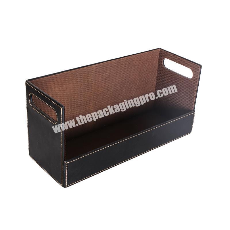 Cosmetics box desktop tidy with drawer PU leather storage dressing box Yiwu Manufacturer Packaging Cosmetic Cardboard Box