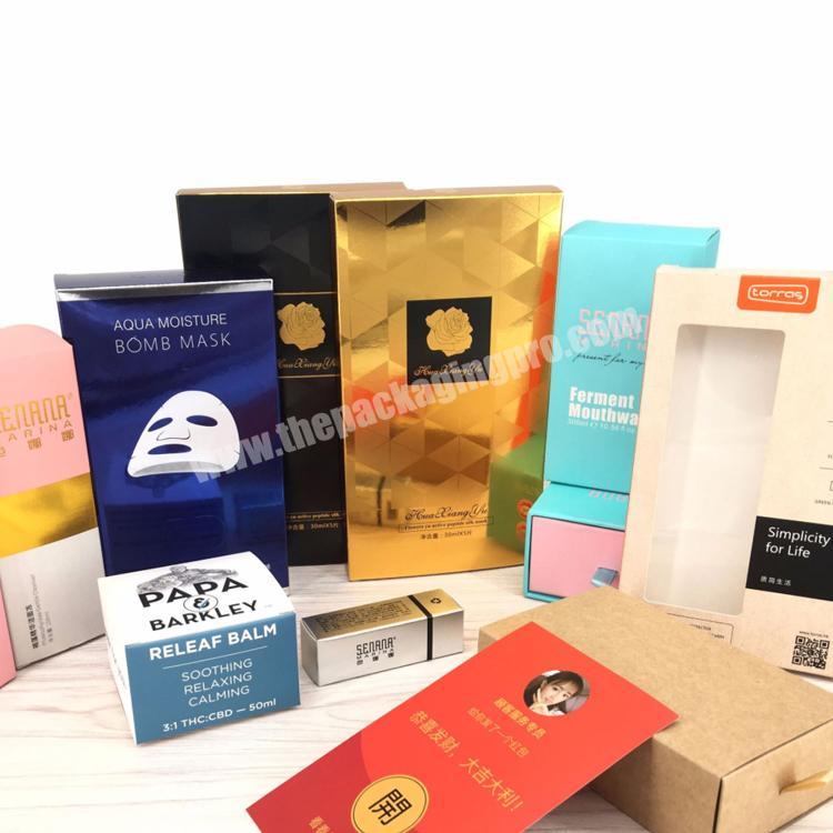 Cosmetics Electronic Product Box 4C Printing Custom Logo Packaging Box with MOQ 500pcs
