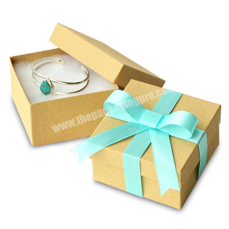 cotton filled packaging custom logo printed jewelry boxes