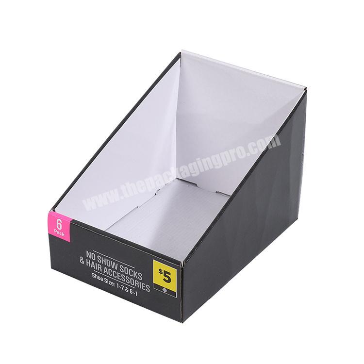 counter display rack paperboard collapsable corrugated box cardboard retail displays