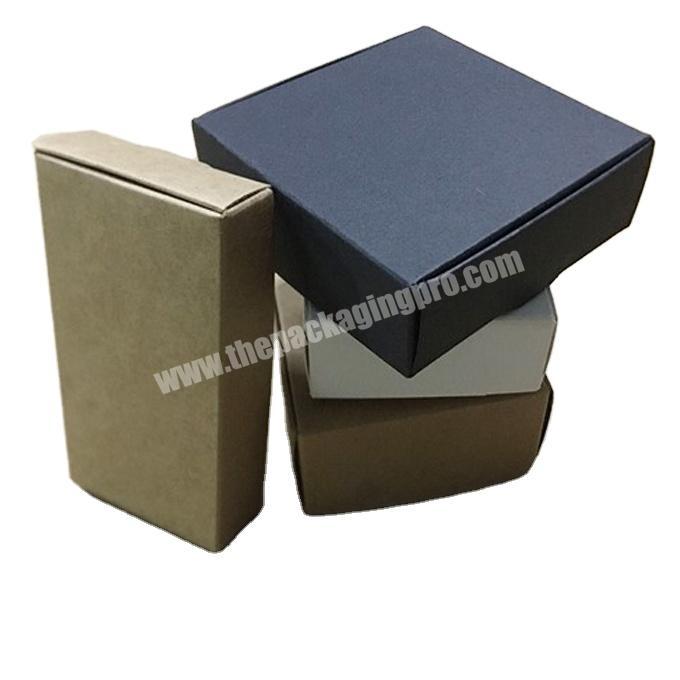 Craft paper brown handmade soap box white craft paper Kraft gift box black packaging jewelry box