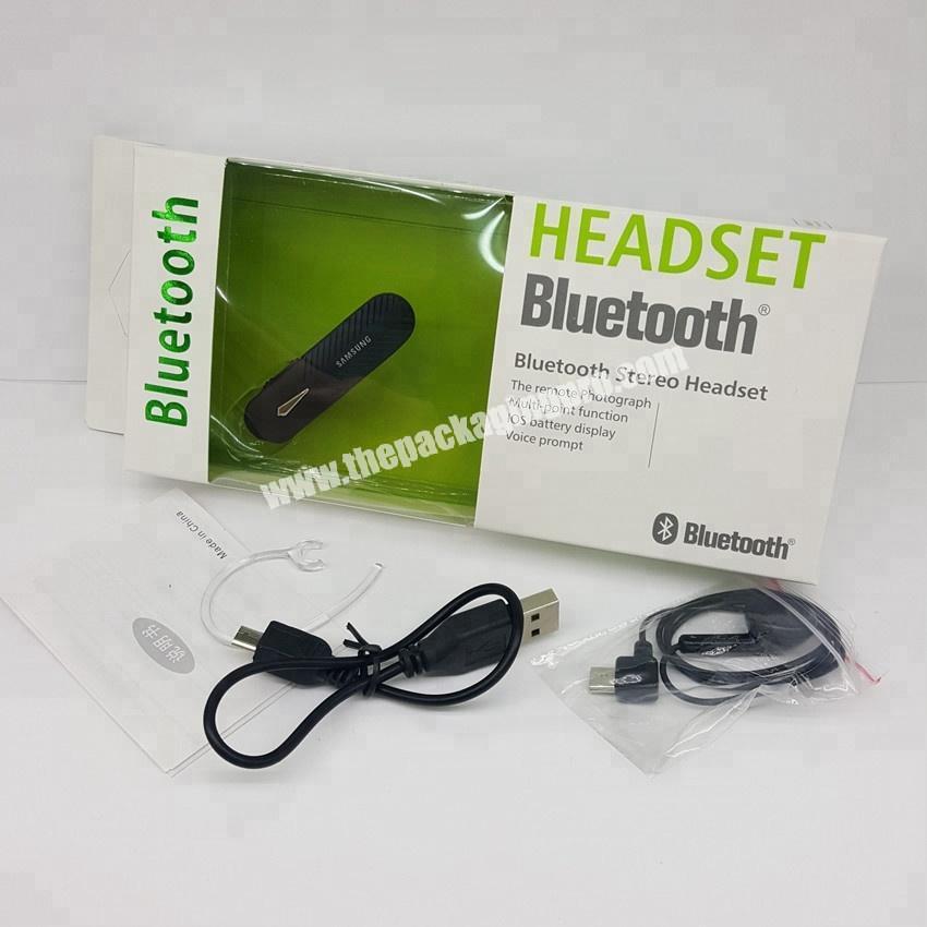 Creative custom bluetooth headset packaging carton digital supplies general carton parts of white cardboard box