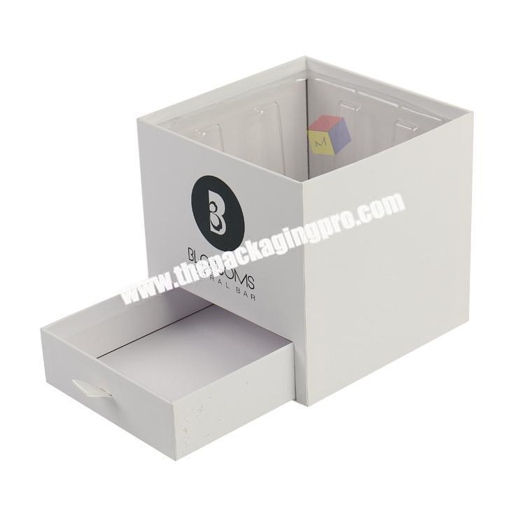 creative design square flower gift box packaging printed
