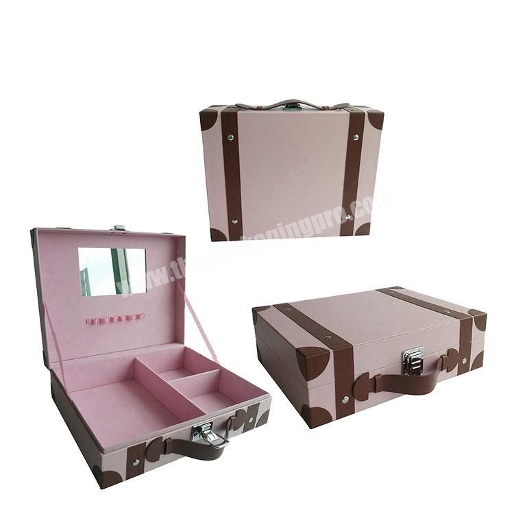 Creative Fashion Por table Travel Make Up Organizer Waterproof Large Pink  Cosmetic Storage Case Makeup box