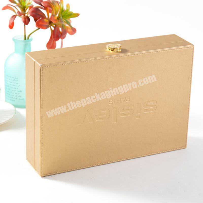 Creative Fashion Portable Travel Make Up Organizer Waterproof Large  PU Leather Cosmetic Storage Case Makeup box