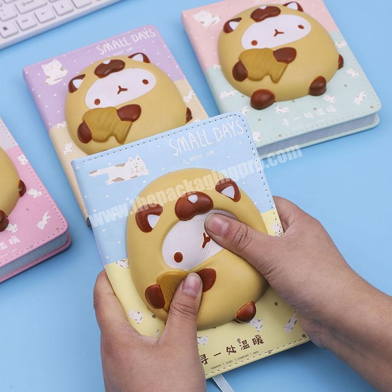 Creative office stationary cute decompression notebook with animals