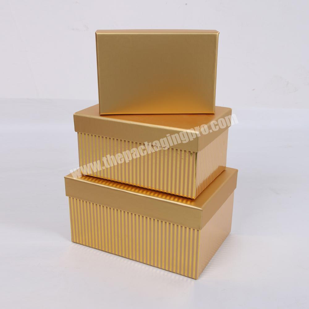 Creative Rectangular Paper Packaging  Boxes Set Of 3pcs