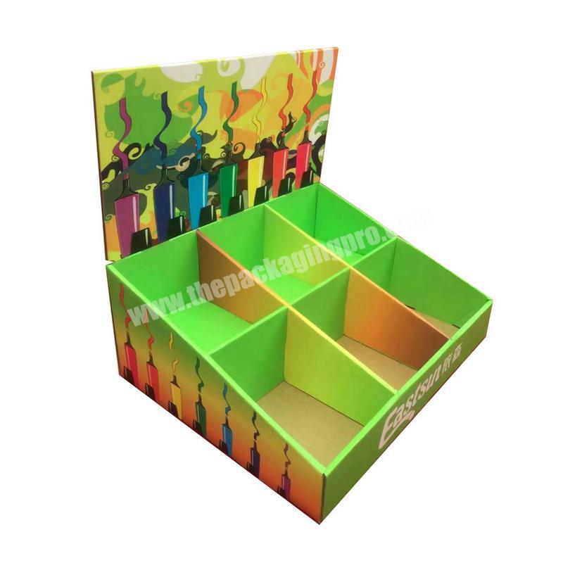 Crepack innovative customized multi-functional all in one counter top display stand and shipping box