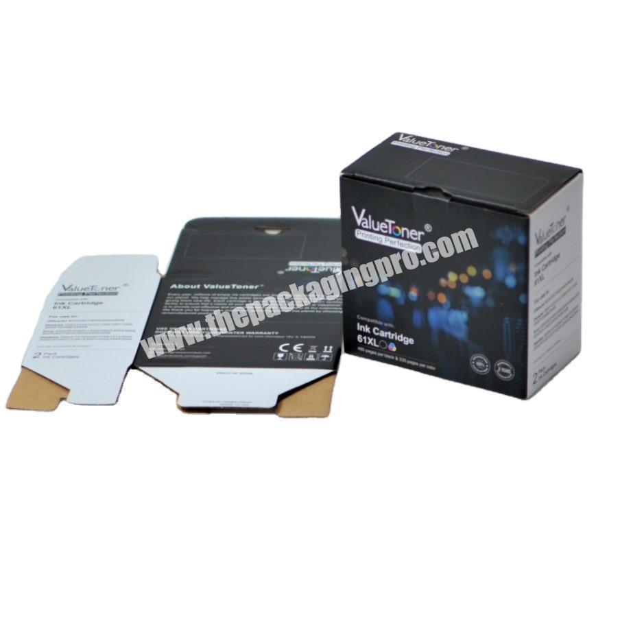 crepack mailing box and carton box with corrugated paper and collapsible structure ink cartridge packaging box
