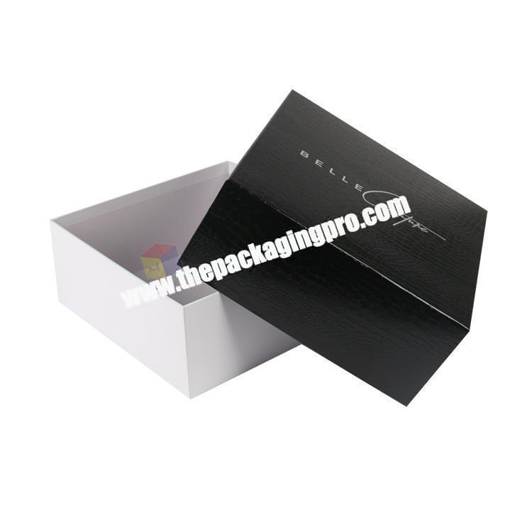 crocodile print rigid paper packaging boxes for dresses luxury