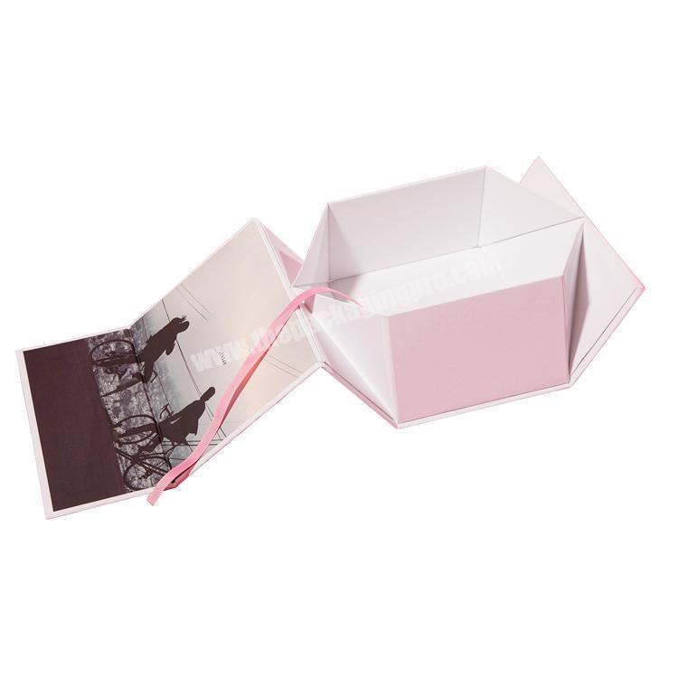 Custom 1200gsm paper board folding packaging magnet box for handbag packing