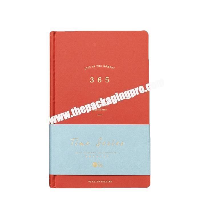 Custom 2021 Handmade Business Stationery Notebooks Top Quality Linen  Prefect Diary Hardcover Luxury Notebook With Gold Stamping